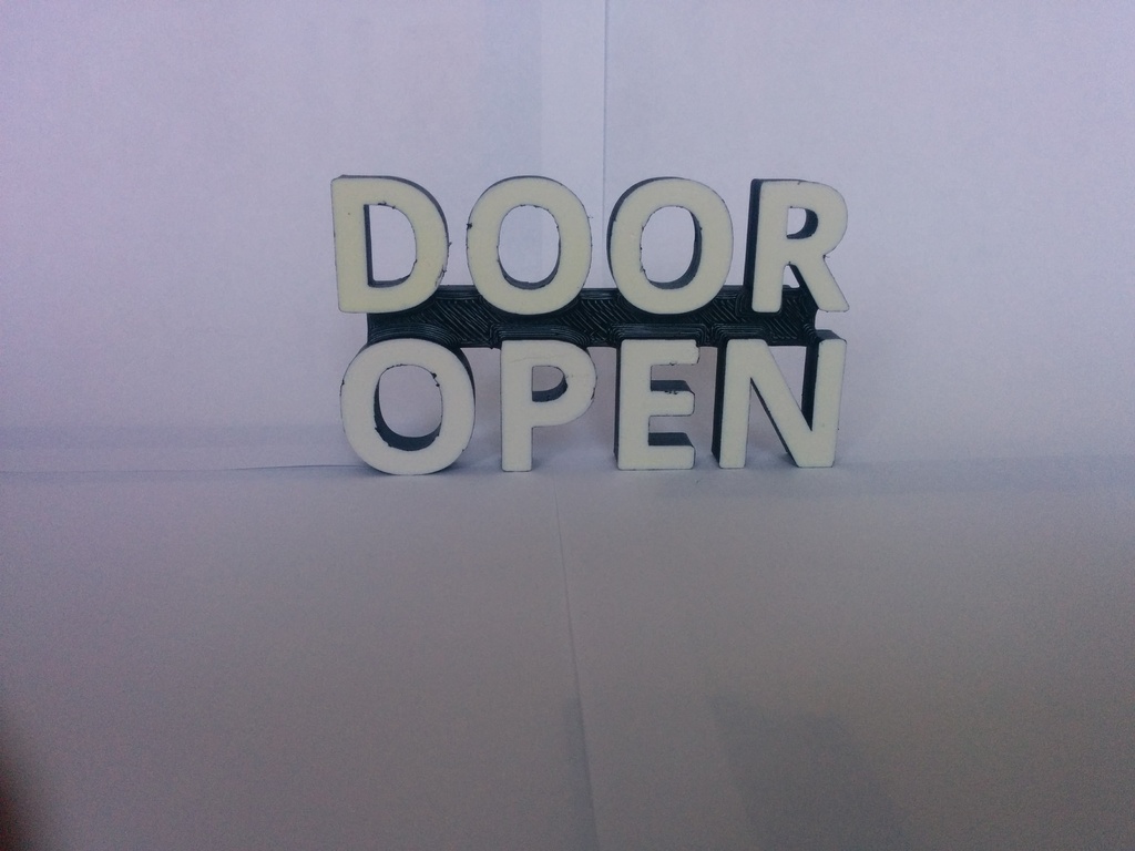 Знак "Дверь открыта" для стиральной машины