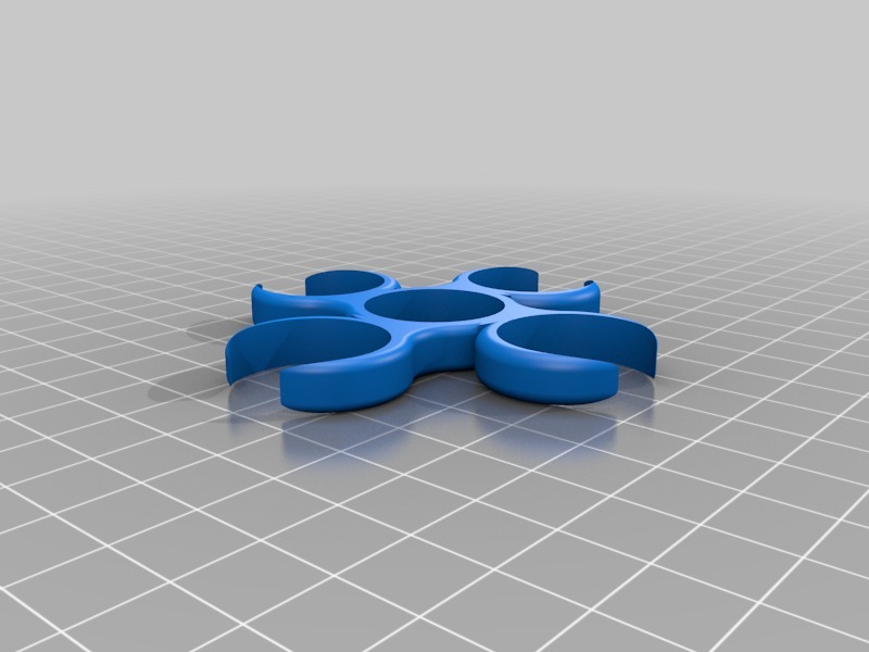 Quad-offset Open Satellite Fidget Spinner