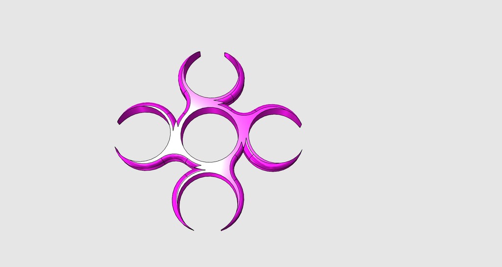 Quad-offset Open Satellite Fidget Spinner