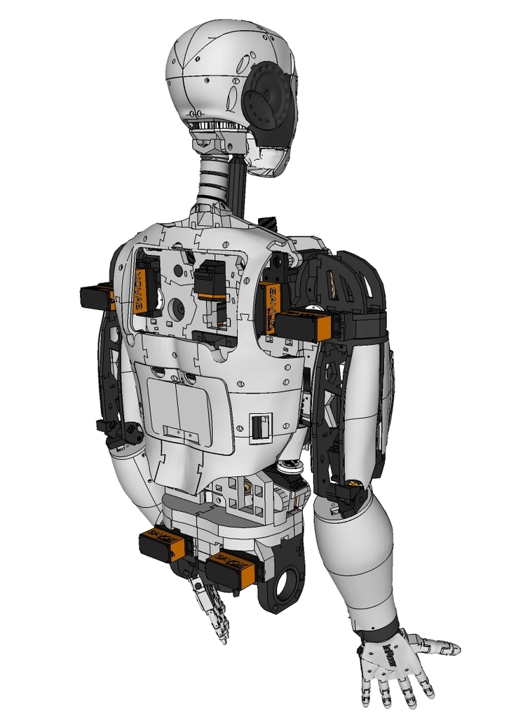 3D модель Inmoov V1 на SketchUp