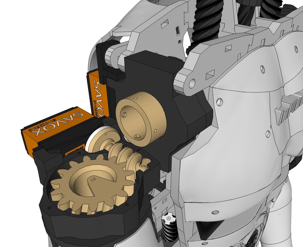 3D модель Inmoov V1 на SketchUp
