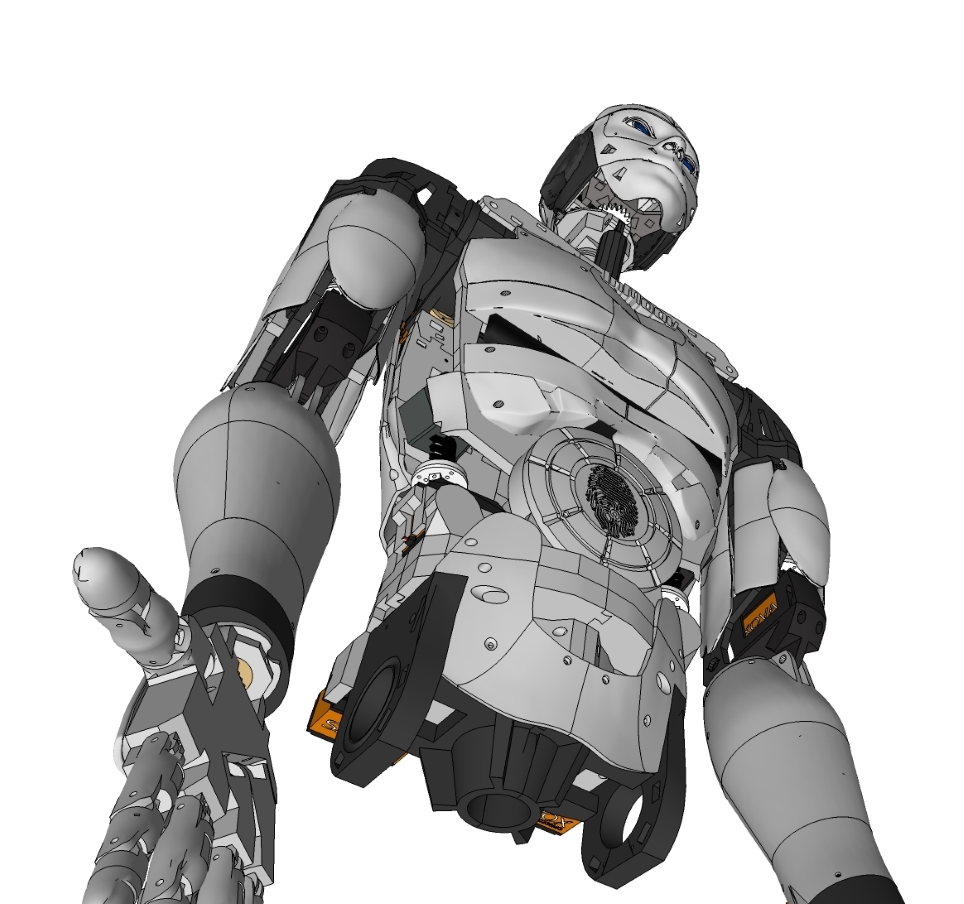 3D модель Inmoov V1 на SketchUp