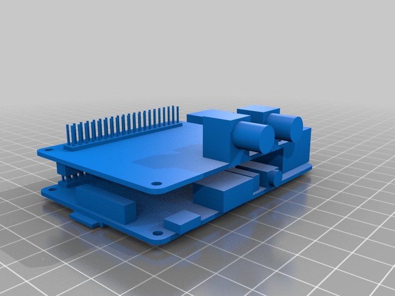 3D модель Raspberry Pi 3 с Hifiberry DAC+