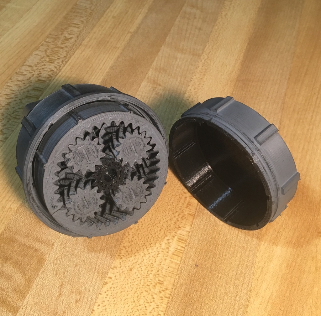 Композитный планетарный редуктор NEMA 17 (37:1 или 49.3:1)