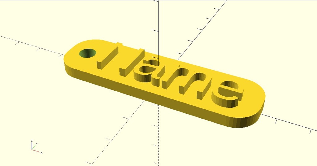 Настраиваемый простой брелок