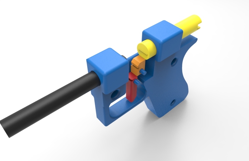 Проп-оружие с открытым затвором