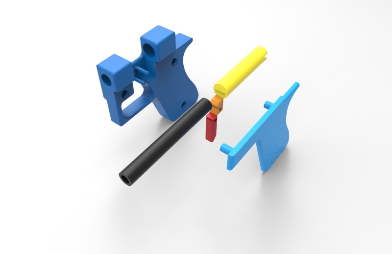 Проп-оружие с открытым затвором