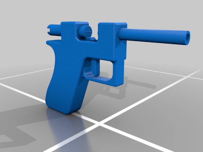 Проп-оружие с открытым затвором