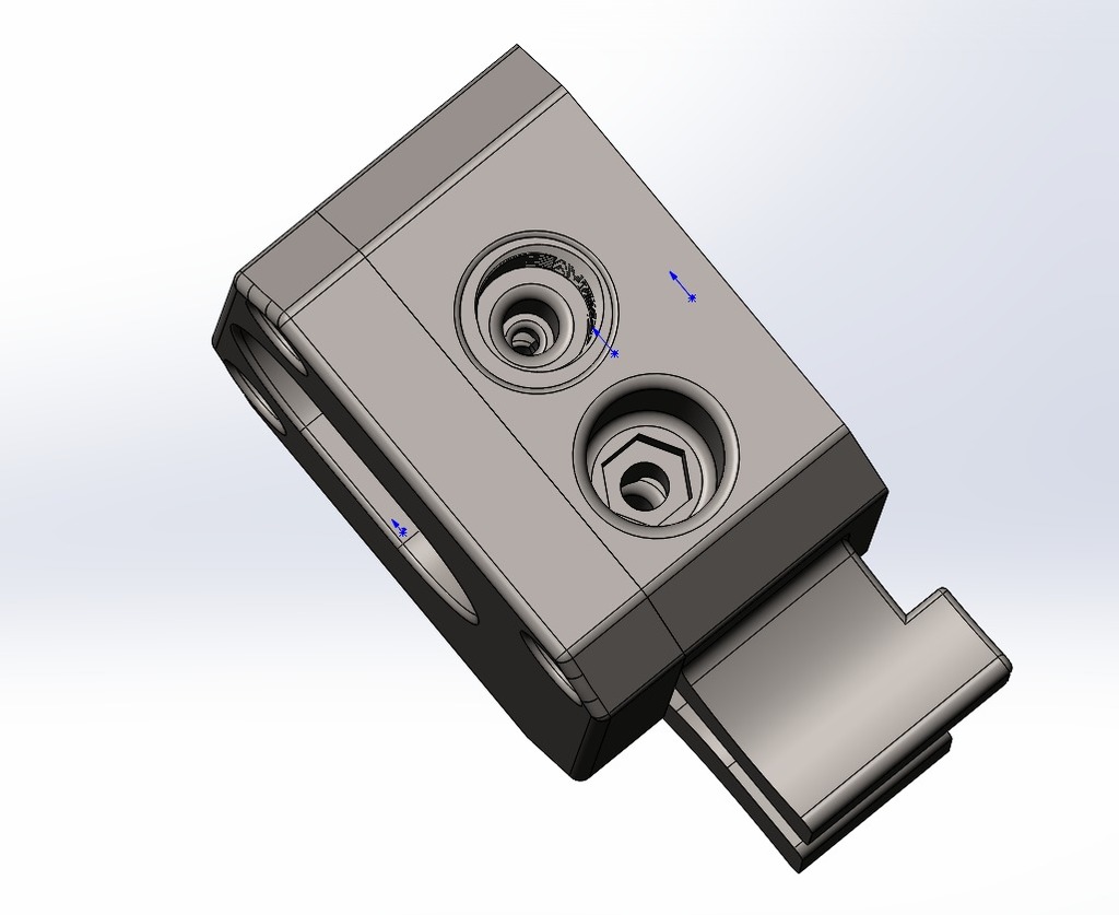 Экструдер с открытой крышкой V2