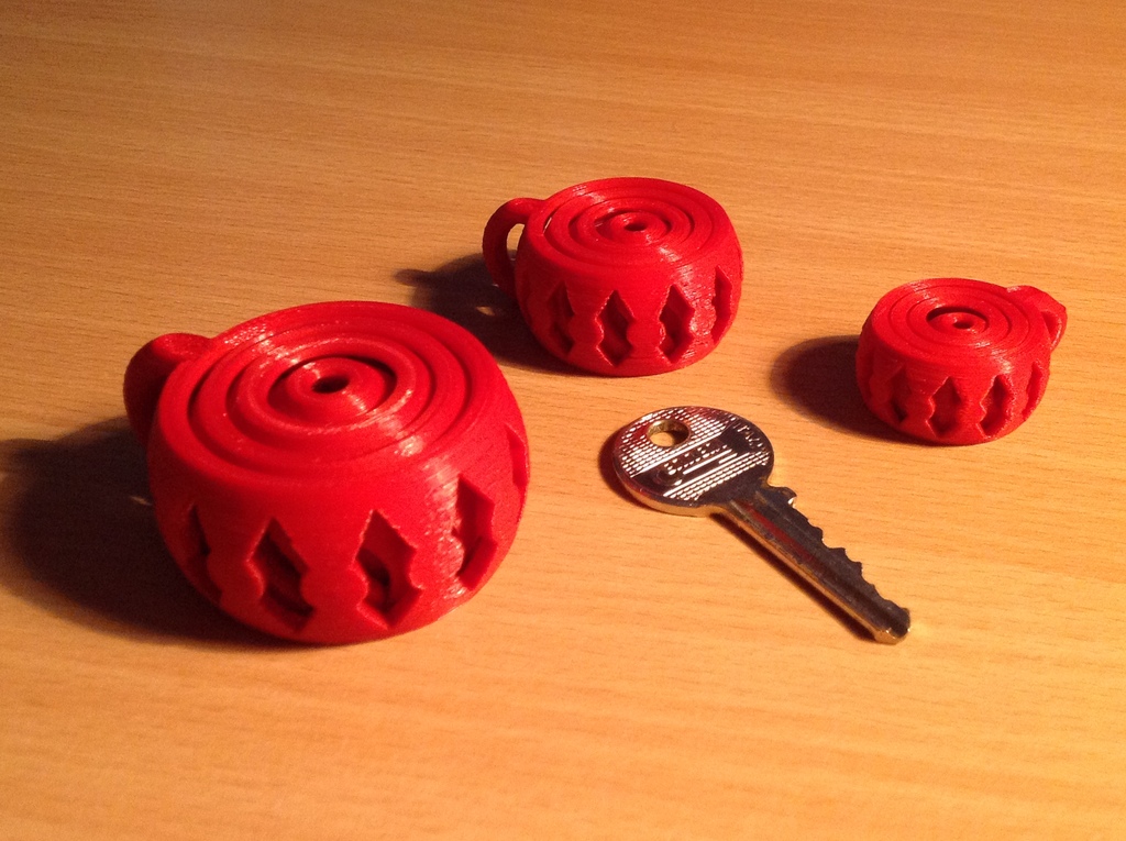 Гироскопический ключевой брелок с открытыми кольцами