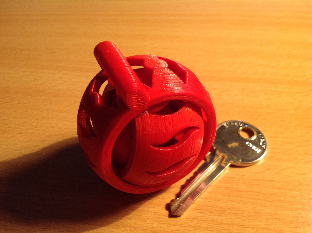 Гироскопический ключевой брелок с открытыми кольцами