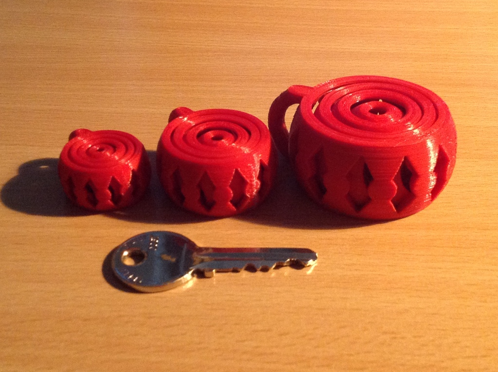 Гироскопический ключевой брелок с открытыми кольцами