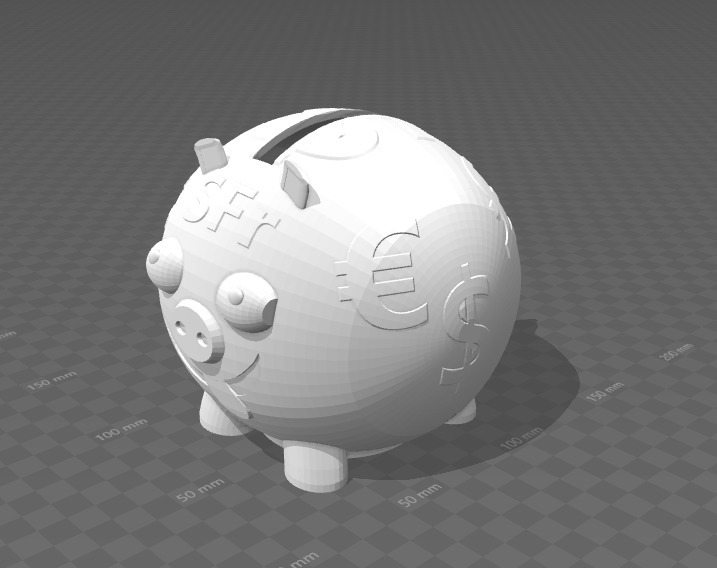 Копилка-свинка с открывающейся крышкой