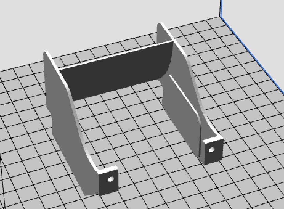 Заднее крыло Open RC с поддержками