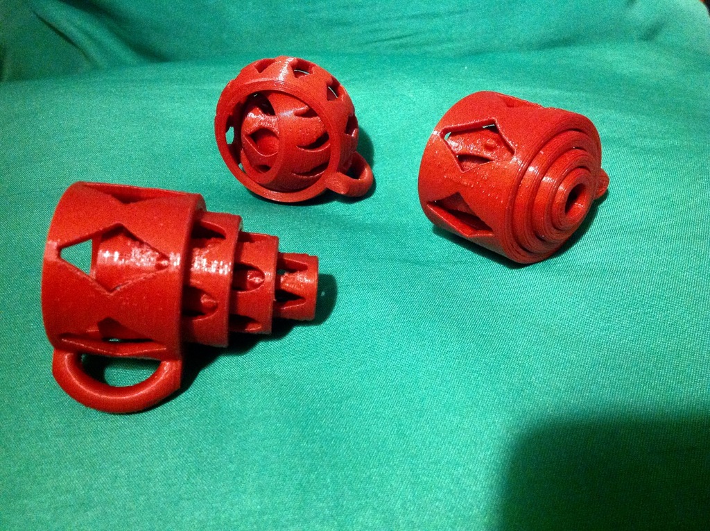 Телескопический брелок с открытой работой