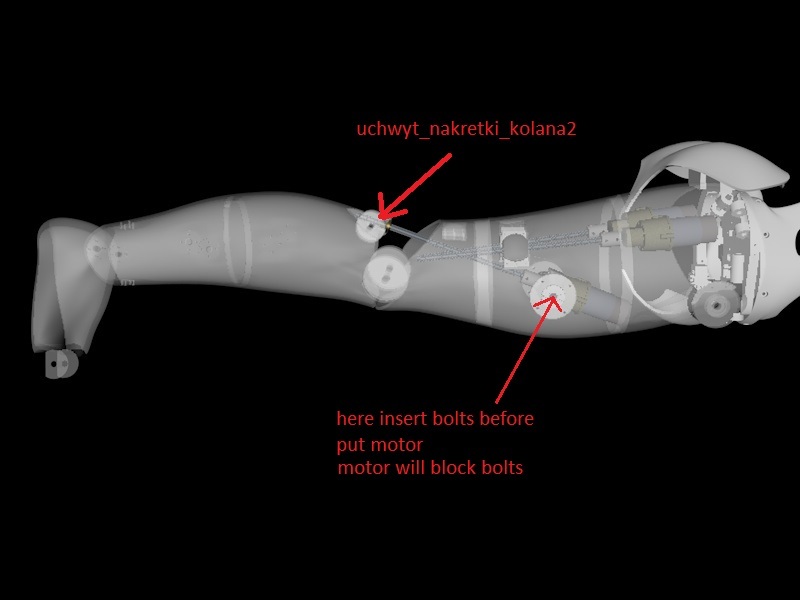 Ноги робота Damian (InMoov)