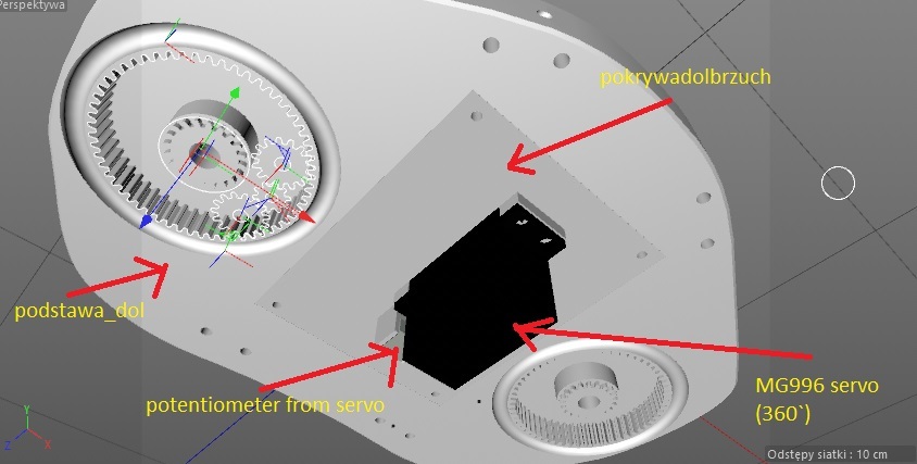Ноги робота Damian (InMoov)