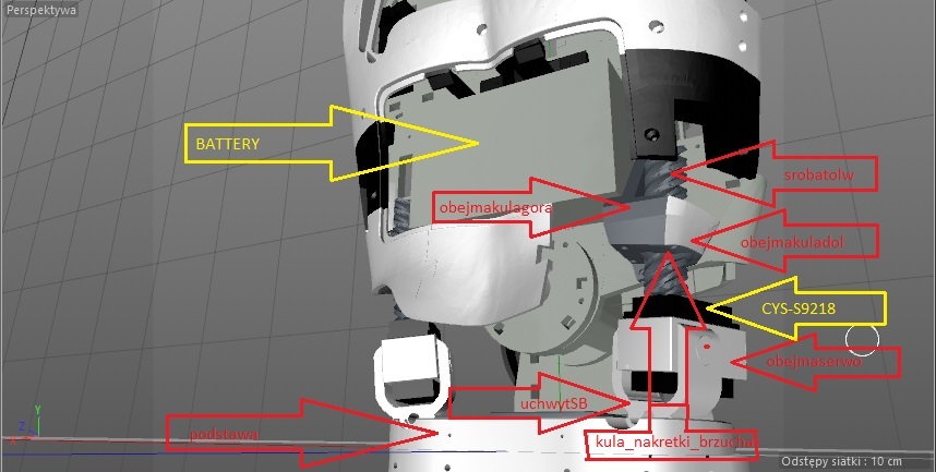 Ноги робота Damian (InMoov)