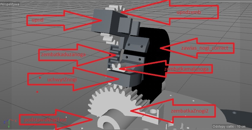 Ноги робота Damian (InMoov)