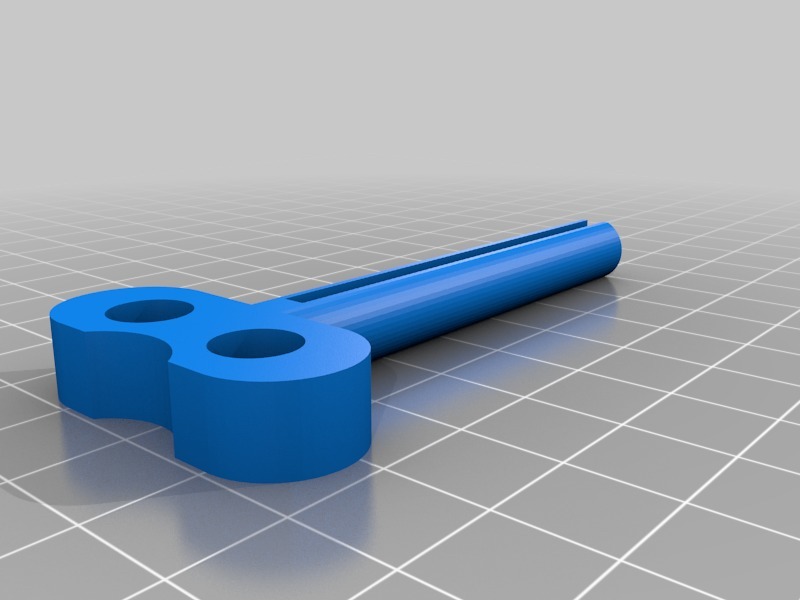 Ключ для тюбиков зубной пасты с открытым слотом