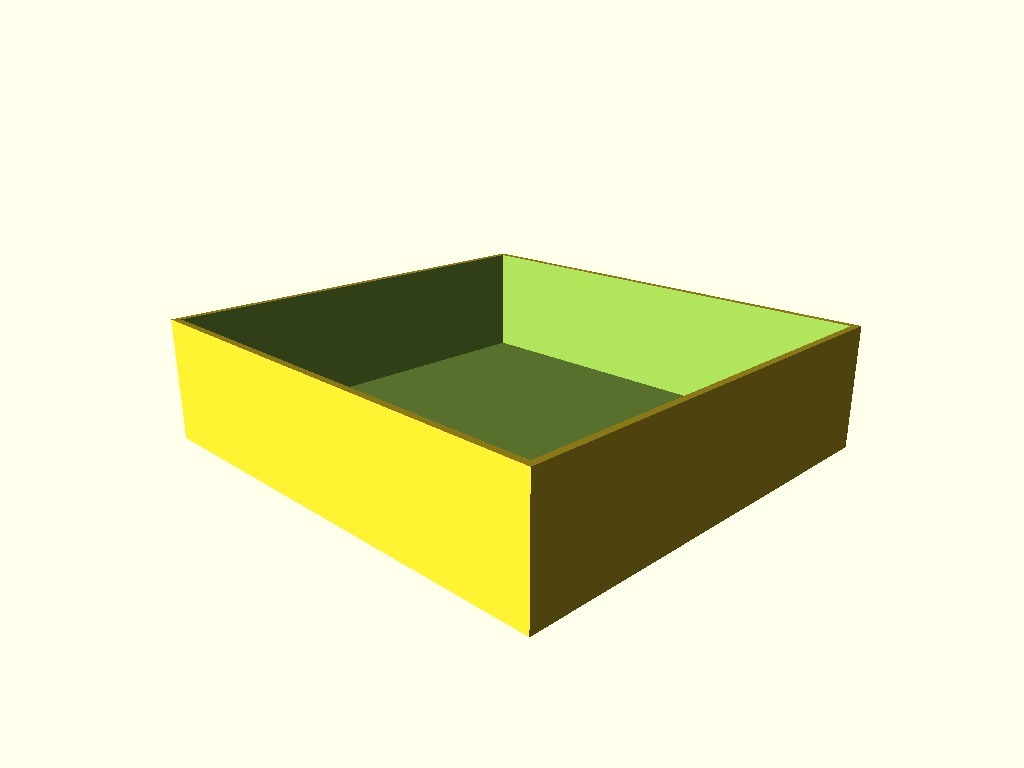 Основная открытая коробка