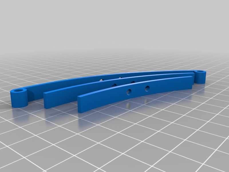 Основные детали для прицепа: Листовая рессора