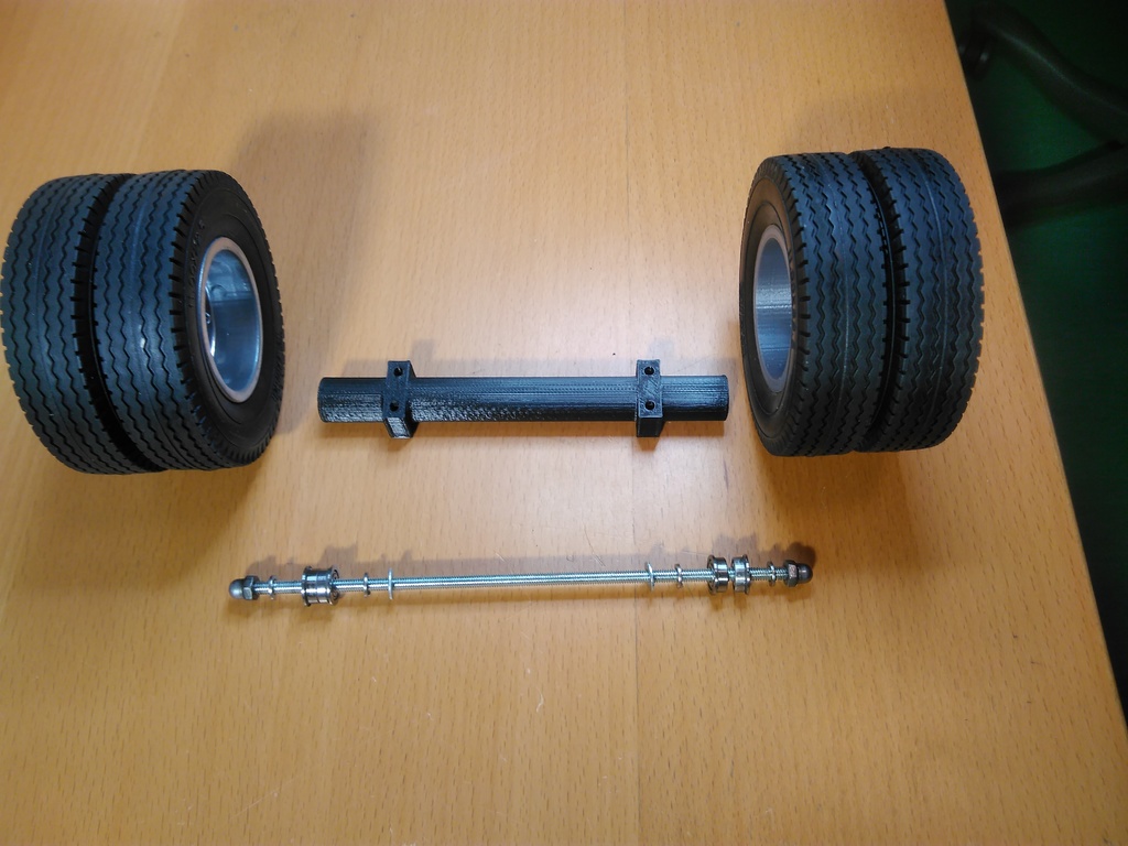 Основной проект прицепа: ось и колесо