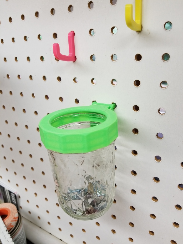 Крышка для банки с открытым верхом для Pegboard