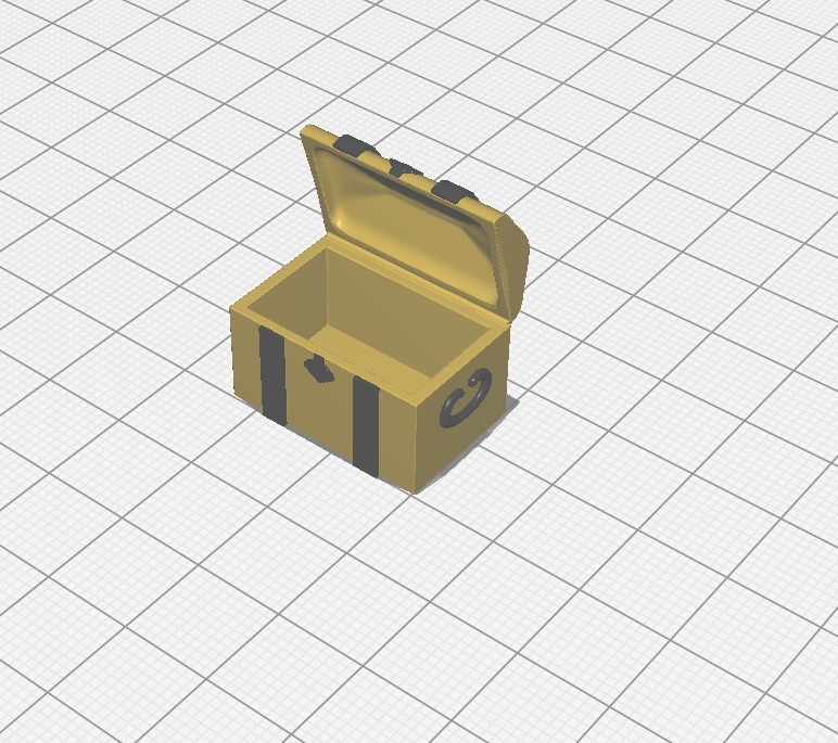 Открытый сундук с двойной экструзией