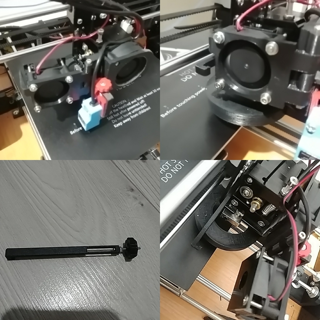 Открытый вентилятор экструдерa Anet A8 с регулируемой ручкой