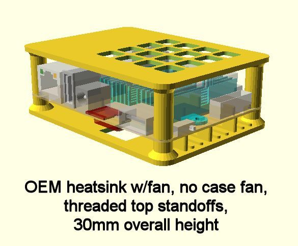 Конфигурируемый открытый корпус для Odroid XU4