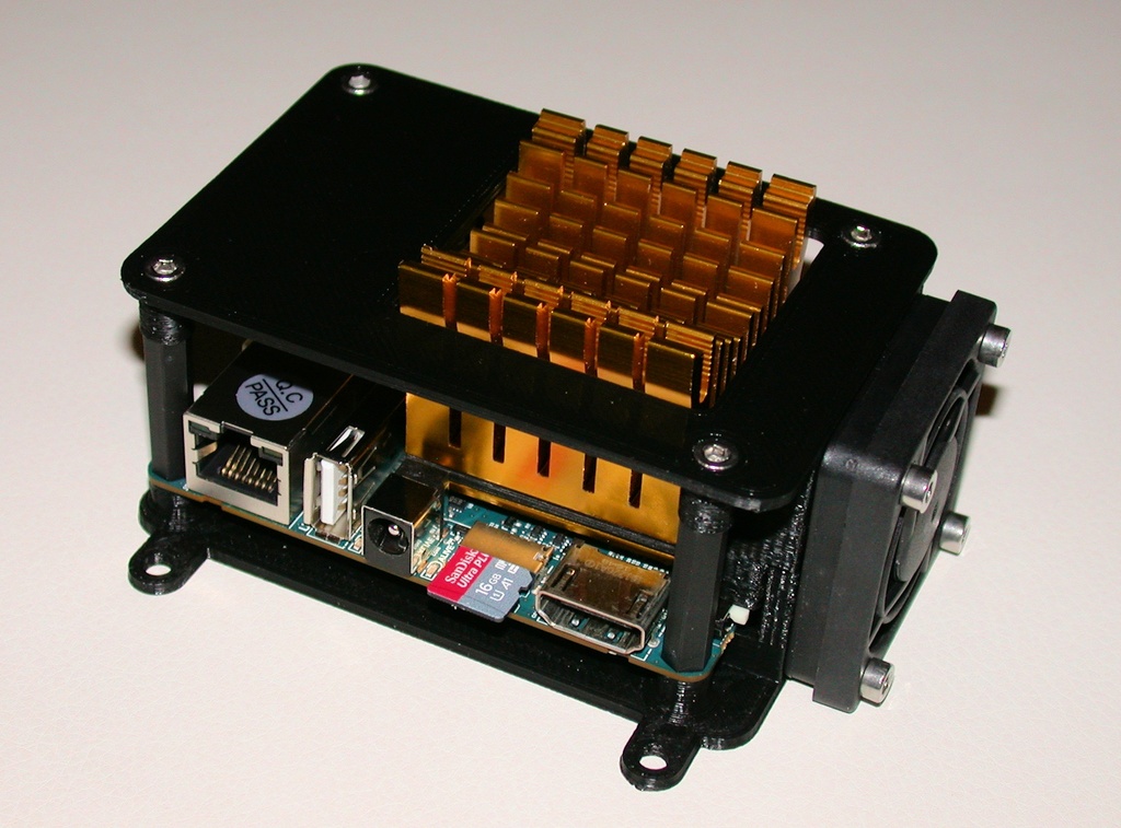 Конфигурируемый открытый корпус для Odroid XU4