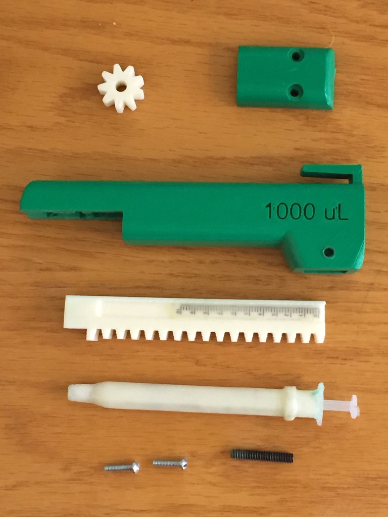 3D-печатная микропомпа на 1000 μL