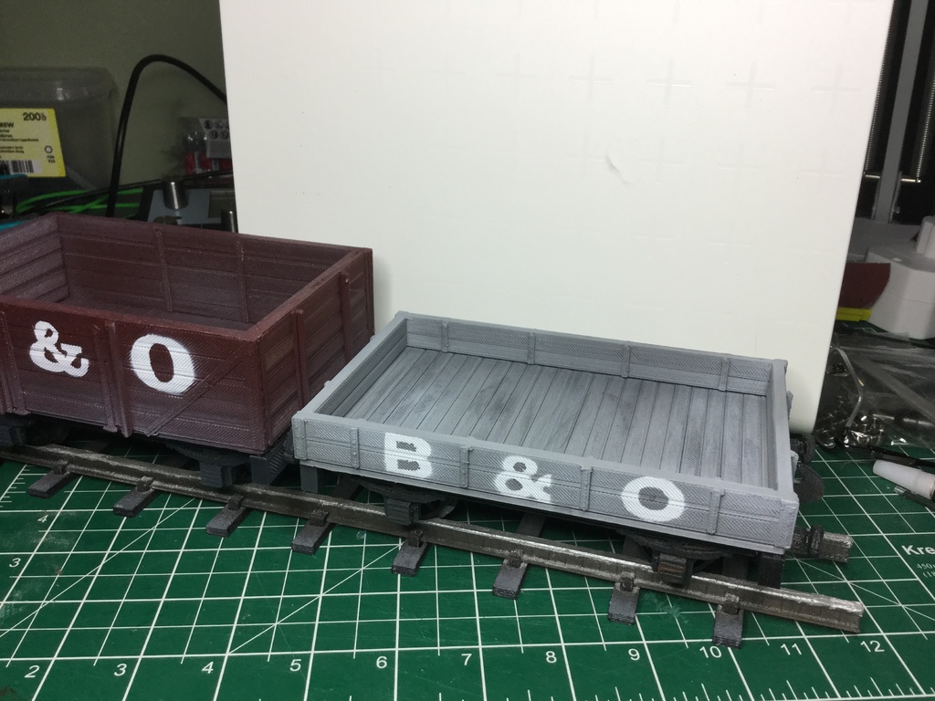 Двухдосочный открытый вагон для садовой железной дороги 16мм