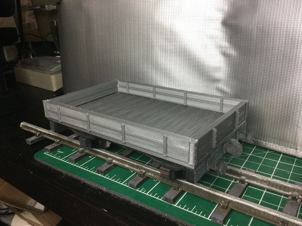 Двухдосочный открытый вагон для садовой железной дороги 16мм