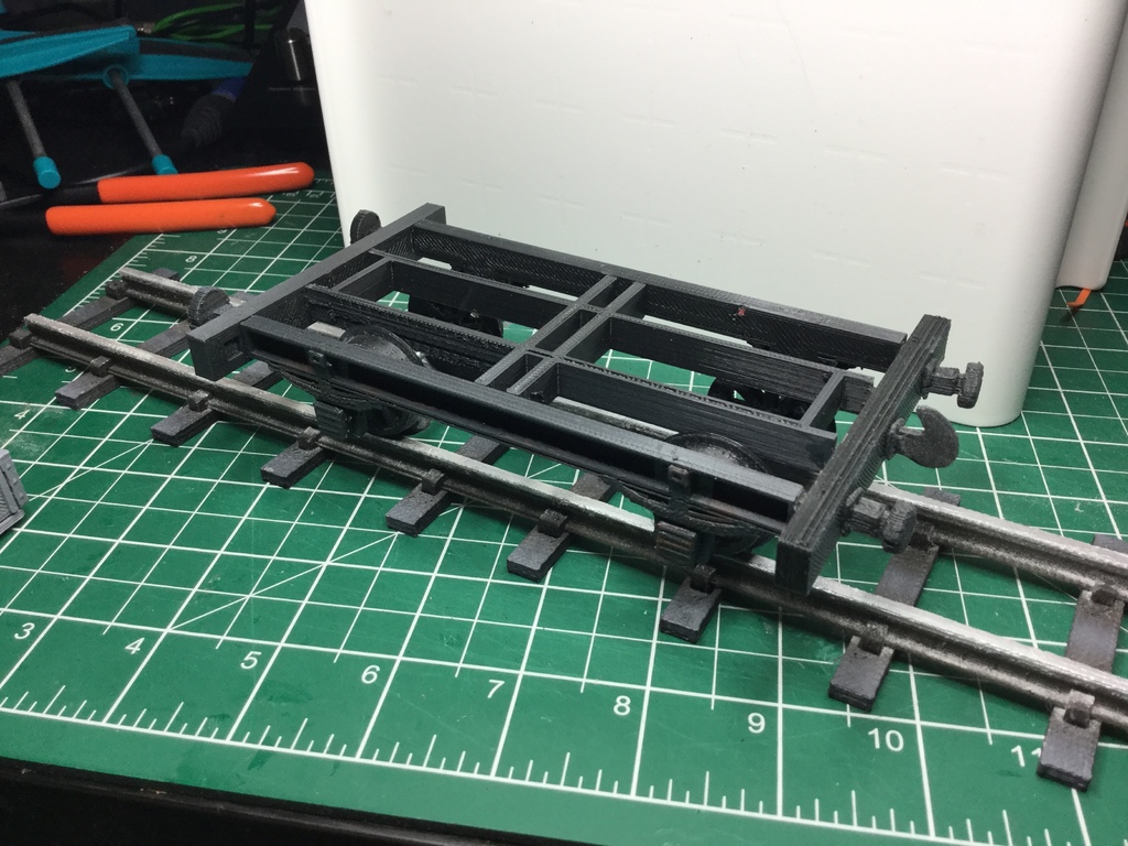 Двухдосочный открытый вагон для садовой железной дороги 16мм