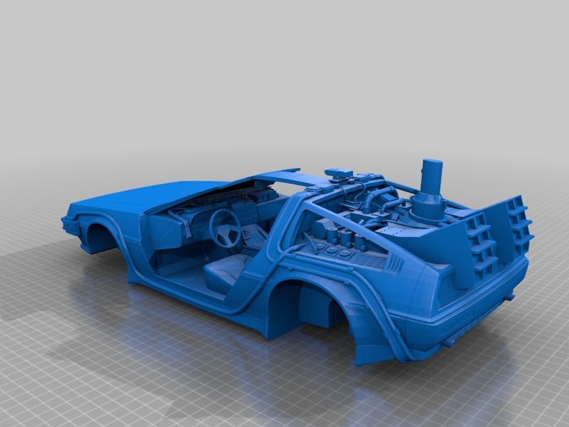 DMC Delorean полная модель V2
