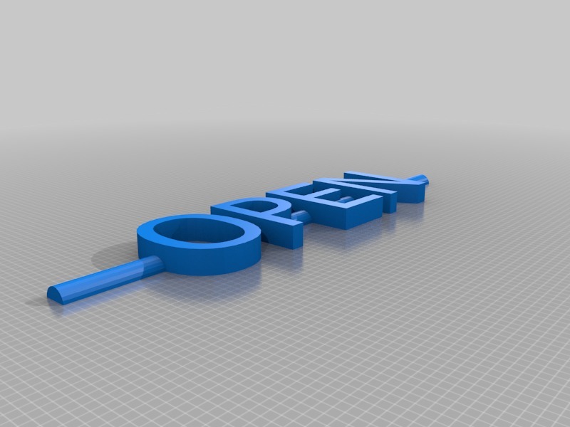 Знак 'Открыто' для витрины