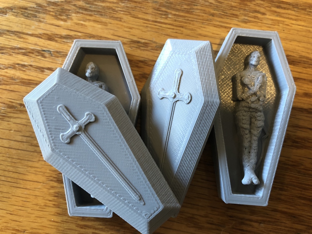 Гроб, крышка и мумия для Gloomhaven