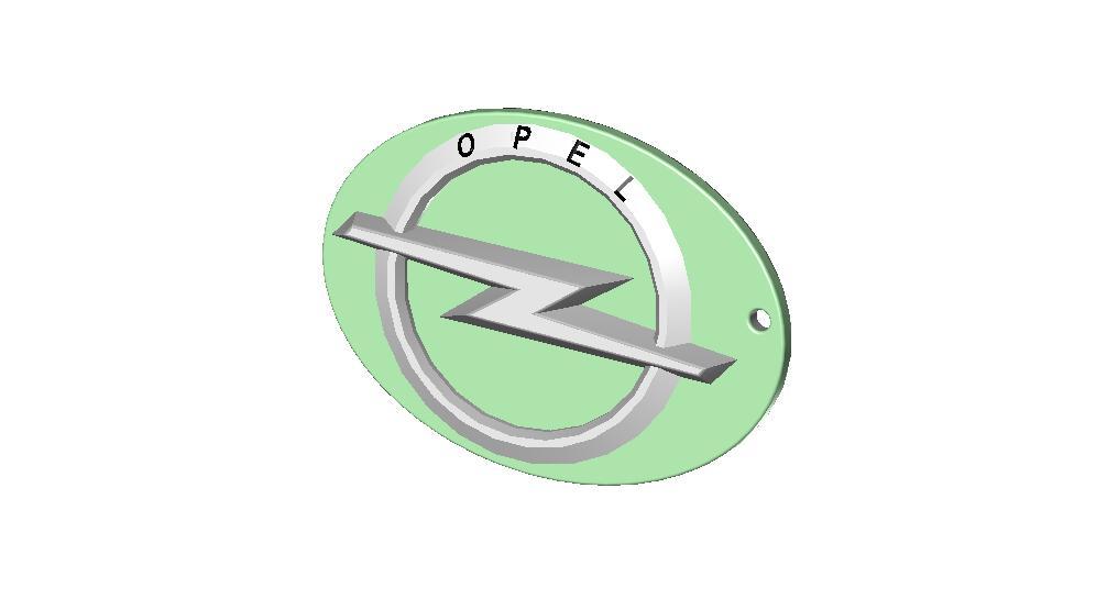 Логотип Opel в виде брелка