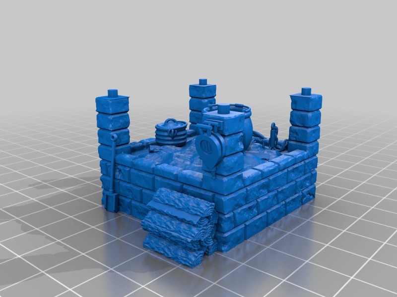 Открытая каменная печь для готовки