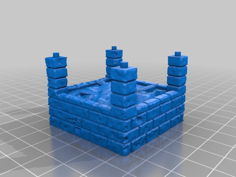 Открытая каменная печь для готовки