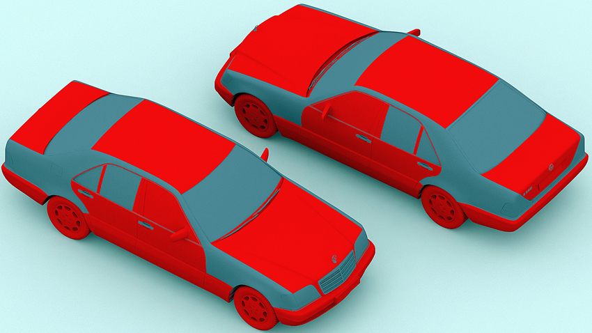 3D модель Mercedes S-класса W 140