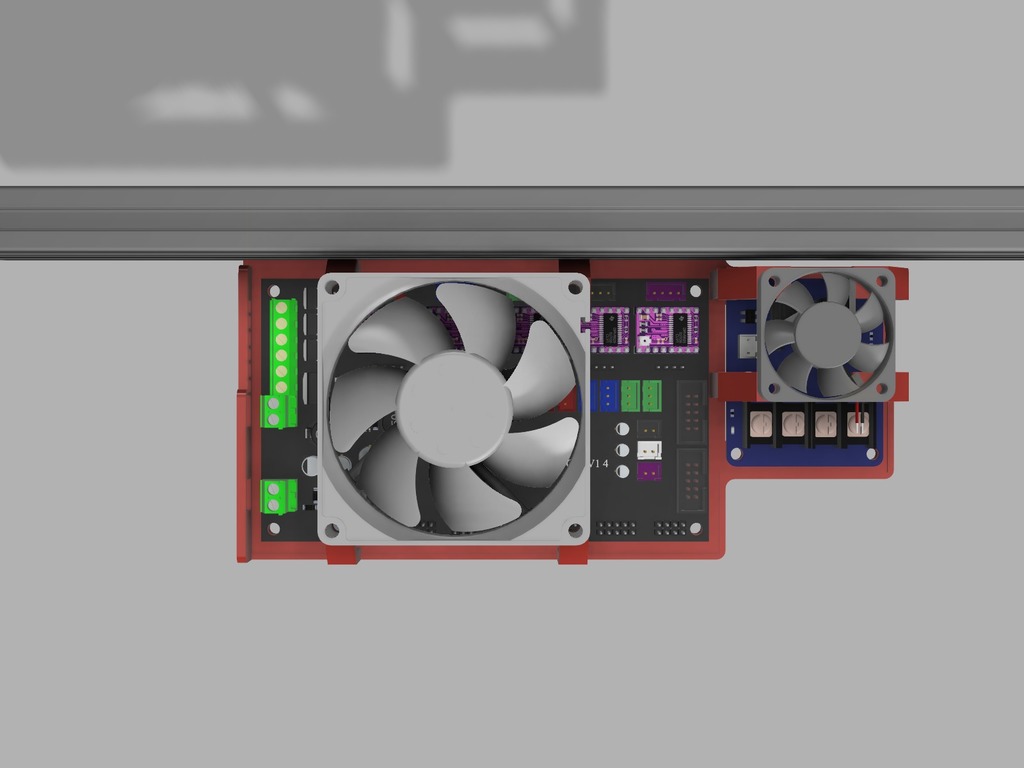 Корпус для MKS Gen 1.4 с оптимизацией воздушного потока