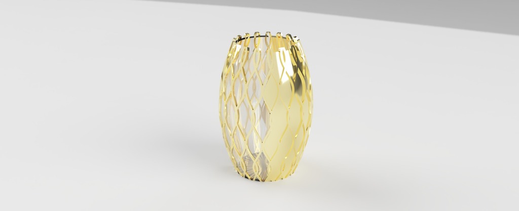 Открытая ваза для сухих цветов