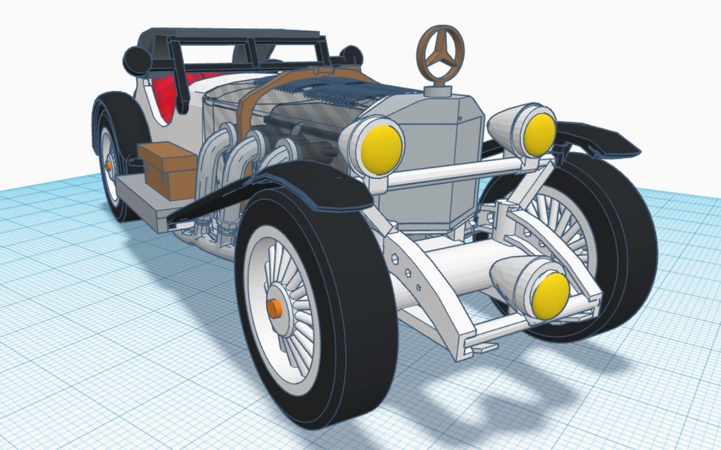 3D-модель автомобиля в масштабе 1:24