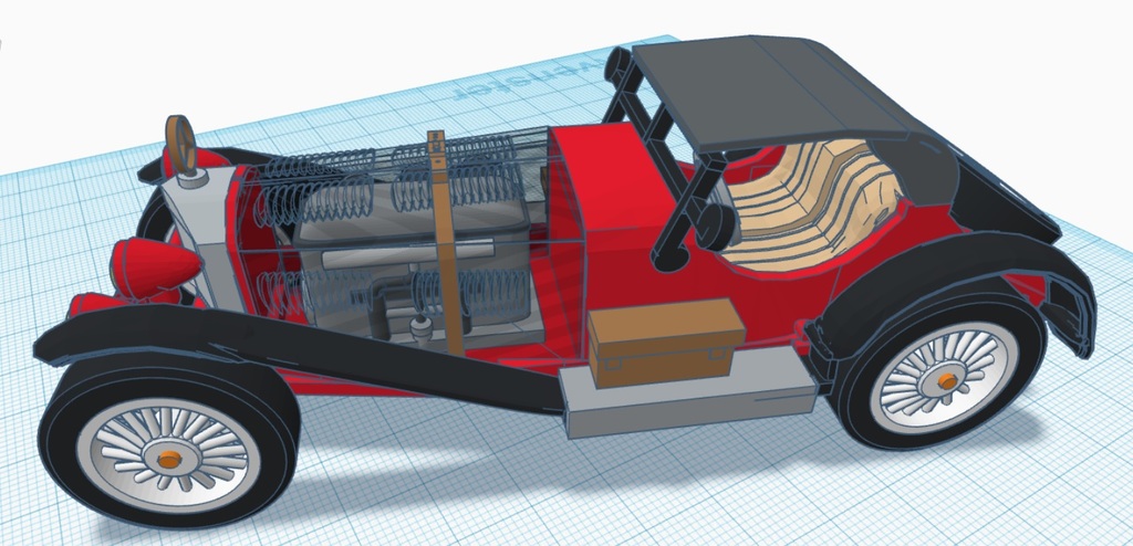3D-модель автомобиля в масштабе 1:24