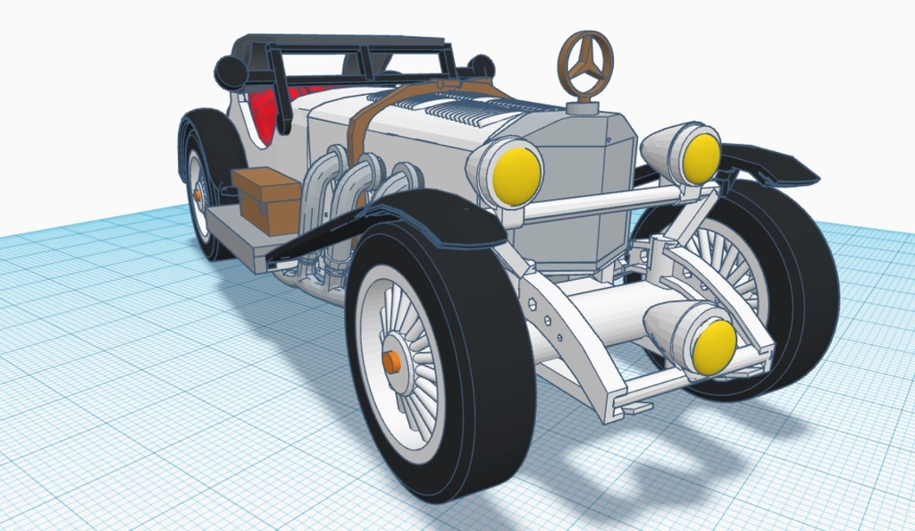 3D-модель автомобиля в масштабе 1:24