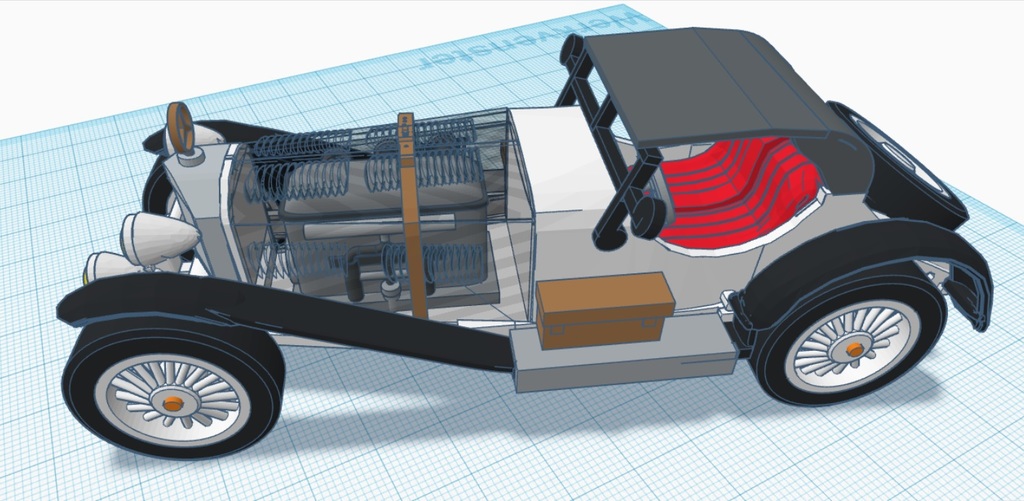 3D-модель автомобиля в масштабе 1:24
