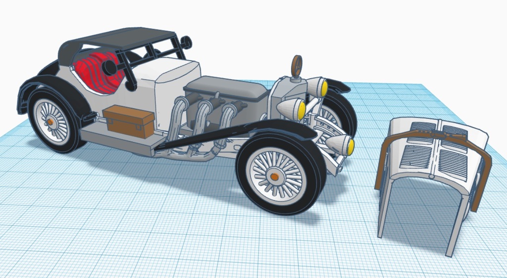 3D-модель автомобиля в масштабе 1:24